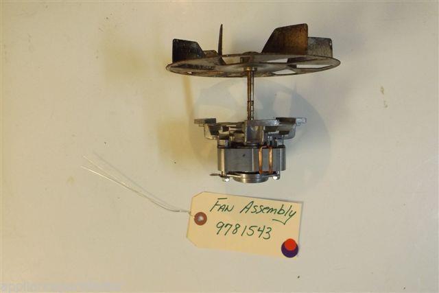 WHIRLPOOL STOVE 9781543 Fan used WHIRLPOOL STOVE 9781543 Fan used